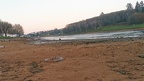 Vidange du plan d'eau de Courtille (Creuse)