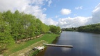 Le ponton au plan d'eau de Courtille