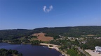 Plan d'eau de Courtille et nuage isolé
